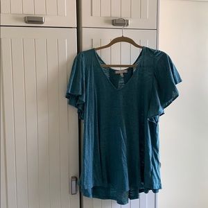 Cute flutter sleeve top